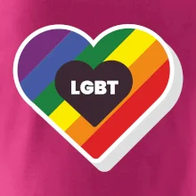 LGBT srdce dúhové