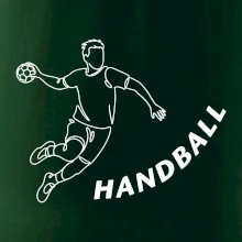 Handball nápis šikmo