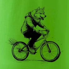 Vlk na bicykli
