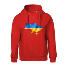 Ukrajina vlajka mapa