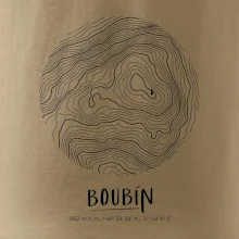 Boubín - vrstevnice v kruhu