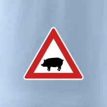 Dopravná značka - Pozor prasa domáca Dopravná značka - Pozor prasa domáca