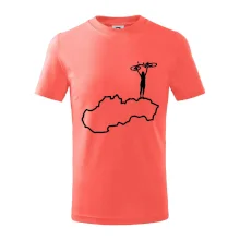 Mapa Slovenska - cyklista