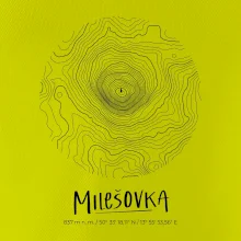 Milešovka - vrstevnice v kruhu