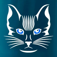 Mačka hlava skica Mačka hlava skica