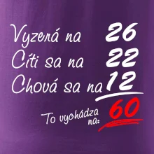 Vyzerá, cíti sa, chová sa - 60 rokov