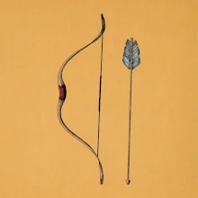 Lúk a šíp kresba Lúk a šíp kresba