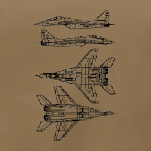 Mig 29 Fulcrum - obrys