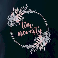 Tím nevesty kvetinový kruh ružový