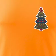 Folklór na prsníku vianočný stromček