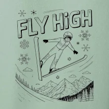 Čiernobiely skokan fly high