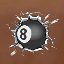 Biliardová guľa v triku