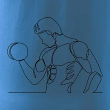 Fitness muž jedným ťahom Fitness muž jedným ťahom