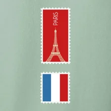 Paríž známka farebná