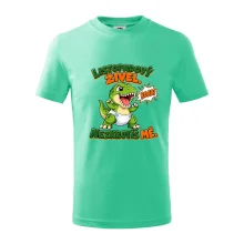 Listopadový živel zelený dinosaurus rex v plence