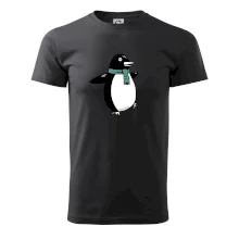 Tučniak so zeleným šálom