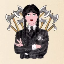 Sekery - holka v čiernom (Pecka design)