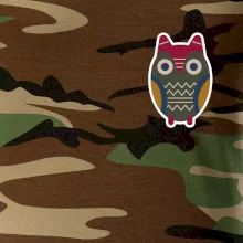 Folklór na prsníku sova