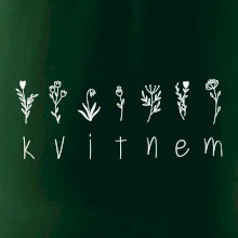 Kvitnem - Nápis s kvetinami