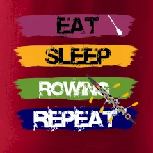 Eat sleep rowing repeat farebné