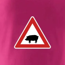 Dopravná značka - Pozor prasa domáca Dopravná značka - Pozor prasa domáca
