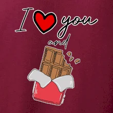 I love you and chocolate