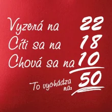 Vyzerá, cíti sa, chová sa - 50 rokov