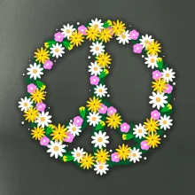 Peace symbol margaréty