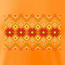 Ukrajinský vzor - Červené kvety