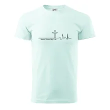 Jesus Saved My Life kríž ekg