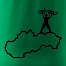 Mapa Slovenska - cyklista