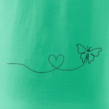 Dráha letu motýľa - srdce