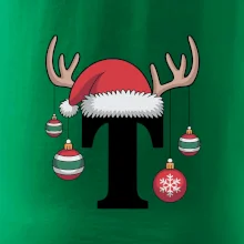 Vianočné rodinné tričká - písmeno a čiapka