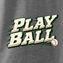 Play ball retro sportovní nápis
