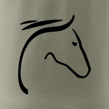 Kôň - hlava silueta