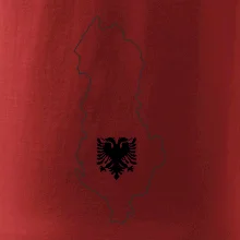 Albánsko obrys mapa