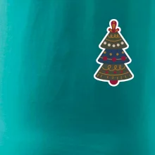 Folklór na prsníku vianočný stromček