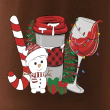 Vianoce, víno a snehuliak