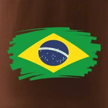 Brazília vlajka štetkou