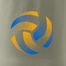 Volejbalová lopta raster farebný