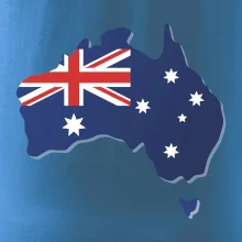 Austrália - vlajka mapa