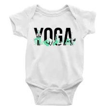 Yoga nápis farebný