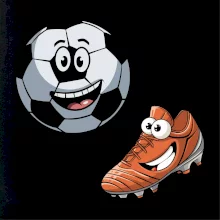 Parové tričko - Kopačka a lopta