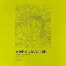 Velký Javorník (Beskydy) - vrstevnice v obdĺžniku