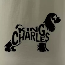 Kavalier king Charles španiel nápis v tele