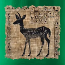 Egyptské hieroglyfy srnka