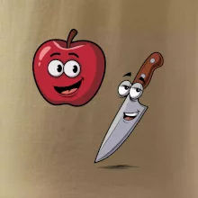 Parové tričko - Jablko a nôž