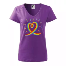 Srdce pride dúha kreslená