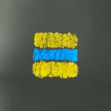 Turistická Cyklo značka - žlto modrá