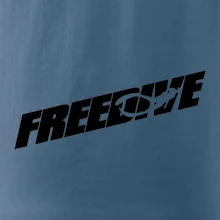 Freedive - nápis s potápačom Freedive - nápis s potápačom